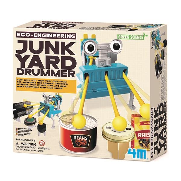 8503372 4M 00-03372 Aktivitetspakke, Junk Yard Drummer Green Science, 4M